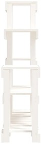Suporte para plantas 92x25x97 cm pinho maciço branco