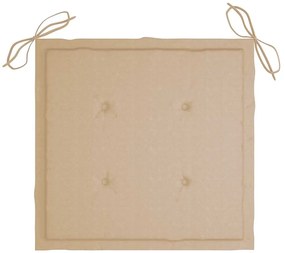 Cadeiras de jardim 6 pcs c/ almofadões madeira de acácia maciça