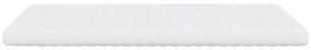 Colchão de espuma 140x200 cm 7 zonas dureza 20 ILD branco