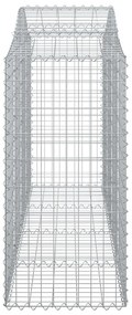 Cestos gabião arqueados 13pcs 200x50x120/140 ferro galvanizado
