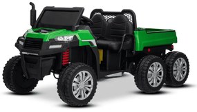 Carro elétrico para crianças RIDER 24V com tração nas quatro rodas (4X 200W), 2 Lugares bateria de lítio, rodas EVA, assento duplo em couro sintético