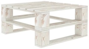 Mesa de paletes para jardim madeira branco