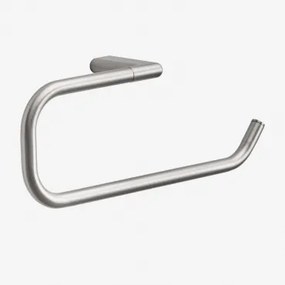 Toalheiro De Parede Com Barra 30 Cm Para Casa De Banho Em Aço Inoxidável Rovent Cinzento Escovado - Sklum