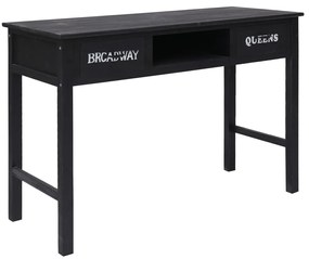 vidaXL Mesa consola 110x45x76 cm madeira preto