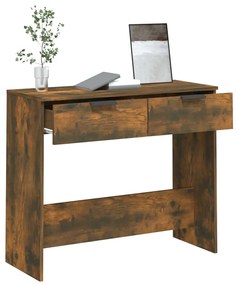 Mesa consola 90x36x75 cm derivados de madeira carvalho fumado