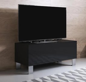 Mueble TV modelo Leiko H1 (100x42cm) color negro con patas de aluminio