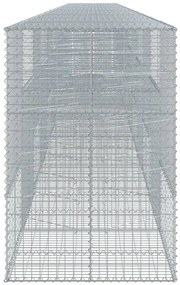 Cesto gabião com cobertura 1200x100x150 cm ferro galvanizado
