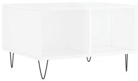 Mesa de centro 60x50x36,5 cm derivados madeira branco brilhante