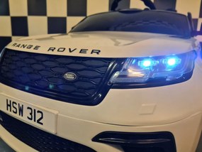 Carro Infantil Mercedes Range Rover Velar 12V, Pneus	Borracha, Assento de couro Branco