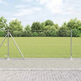 Cerca Hexagonal vidaXL 0,8x10 m Aço Galvanizado