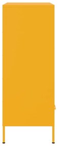Móvel alto 68x39x101,5 cm aço amarelo mostarda