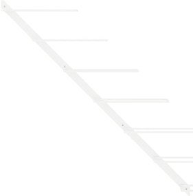 Garrafeira de parede para 7 garrafas metal branco