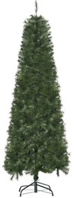 HOMCOM Árvore de Natal Artificial 180cm Ignífugo com 493 Ramos Folhas