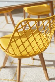 Pack 4 Cadeiras Mima - Amarelo