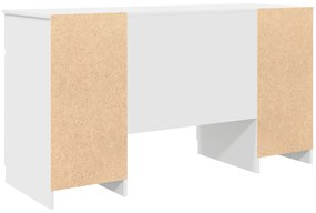 Mesa vidaXL Branca 140x49x76 cm Madeira engenheirada