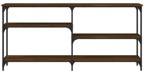 Mesa consola 160x29x75 cm derivados madeira carvalho castanho