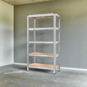 Estante para cargas pesadas até 875 kg 180 x 90 x 60 cm Prateado