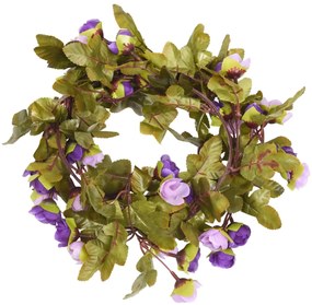 Grinaldas de flores de Natal 6 pcs 215 cm roxo claro