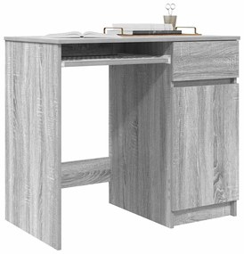 Secretária 86x49x76 cm derivados de madeira cinzento sonoma