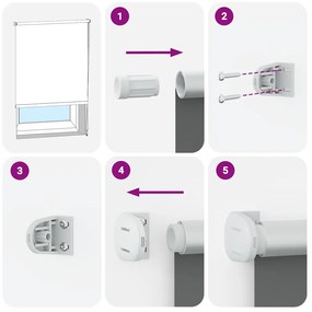 Persiana de enrolar 100x130 cm largura tecido 95,7 cm poliéster