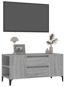 Móvel para TV 102x44,5x50 cm derivados madeira cinzento sonoma