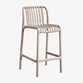 Banco Alto Empilhável Em Polipropileno Wendell Moka Brown & ↑65 Cm - Sklum