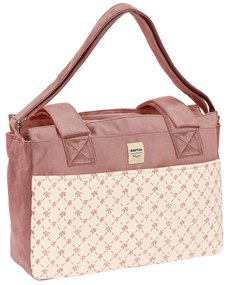 Bolsa para Troca de Fraldas Safta Marsala Cor de Rosa (46 X 26 X 15 cm)