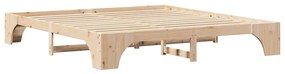 Cama de madeira de pinho 180x200 cm
