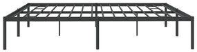 Estrutura de cama 180x200 cm metal preto