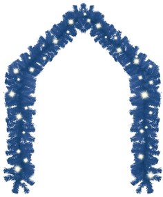 Grinalda de Natal com luzes LED 5 m azul