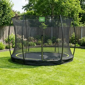 Trampolim de solo Silhouette ø305 cm com rede de segurança - preto