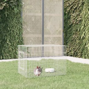 vidaXL Coelheira 78x54x54 cm ferro galvanizado