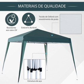 Tenda Dobrável Pop-Up para Jardim 3x3m - Para Campismo, Festas e Event