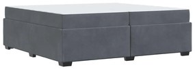 Estrutura da Cama Outros Cinzento escuro 200 x 200 cm Veludo