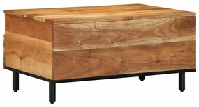 Mesa de Café vidaXL 80x54x40 cm Madeira de Acácia Sólida