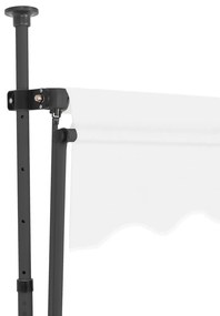 Toldo retrátil manual com LED 250 cm creme