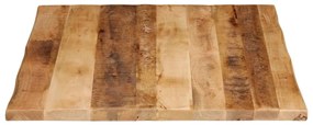Tampo de mesa c/borda viva 100x80x3,8cm mangueira áspera maciça