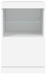 Aparador com luzes LED 41x37x67 cm branco