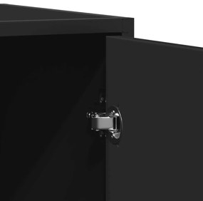 Aparador 92x35x76 cm derivados de madeira preto