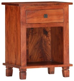 vidaXL Mesa de cabeceira 40x30x50 cm madeira de acácia maciça