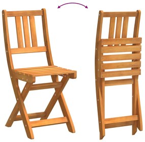 Conjunto Bistro de Jardim de 4 Peças vidaXL Madeira Sólida de Acácia