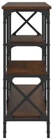 Mesa consola 180x29x76,5 cm derivados madeira carvalho castanho