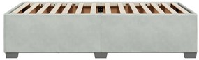 Estrutura de cama sem colchão 80x200 cm veludo cinzento-claro