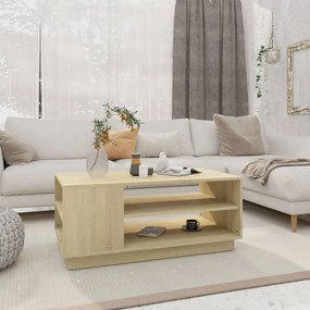 Mesa de centro 102x55x43cm derivados de madeira carvalho sonoma