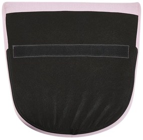 Poltrona tecido rosa e preto DRAMMEN Beliani