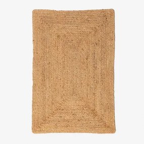 Felpudo Retangular 60x90 Cm Em Juta Airo Yute - Sklum