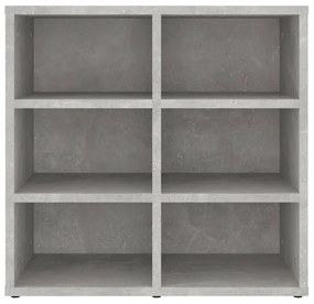 Sapateira 2 pcs 52,5x30x50 cm Concreto Cinza