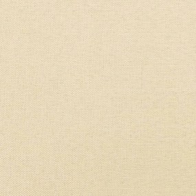 Apoio de pés 45x29,5x35 cm tecido/couro artificial cor creme