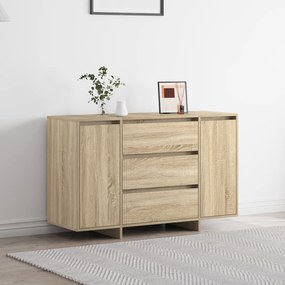 vidaXL Aparador Carvalho Sonoma 120x41x75 cm Madeira de Engenharia