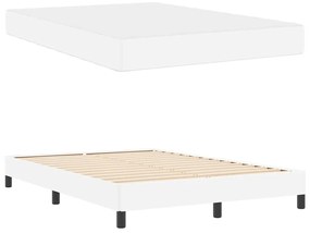 Cama Outros Branco Puro 140 x 200 cm Couro sintético